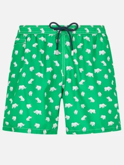 Herren-Badeshorts aus leichtem Stoff Lighting Micro Fantasy mit Padel-Aufdruck