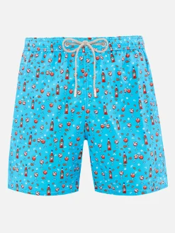 Herren-Badeshorts aus leichtem Stoff Lighting Micro Fantasy mit Aperol Spritz-Aufdruck | APEROL SONDEREDITION