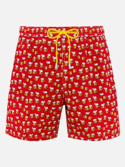 Herren-Badeshorts aus leichtem Stoff Lighting Micro Fantasy mit Bierdruck