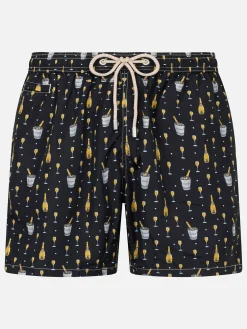 Herren-Badeshorts aus leichtem Stoff Lighting Micro Fantasy mit Bollicine-Aufdruck