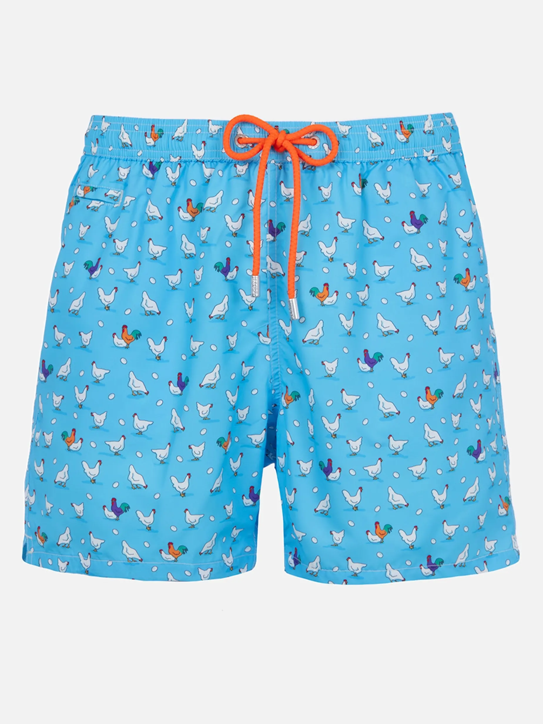 Herren-Badeshorts aus leichtem Stoff Lighting Micro Fantasy mit Hahnenprint