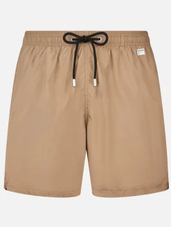 Herren-Badeshorts aus leichtem Stoff in Beige Lighting Pantone | PANTONE-SONDERAUSGABE