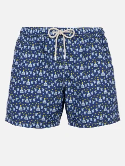 Herren-Badeshorts aus leichtem Stoff Lighting Micro Fantasy mit Tequila-Aufdruck