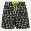 Herren-Badeshorts aus leichtem Stoff Lighting Micro Fantasy mit Uhrenaufdruck