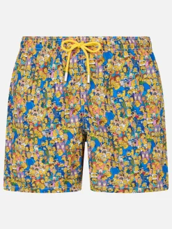 Herren-Badeshorts aus leichtem Stoff Lighting Micro Fantasy mit Aufdruck der Simpsons-Familie | DIE SIMPSONS-SONDERAUSGABE