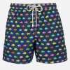 Herren-Badeshorts aus leichtem Stoff Lighting Micro Fantasy mit Clownfisch-Aufdruck