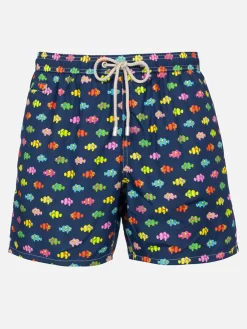 Herren-Badeshorts aus leichtem Stoff Lighting Micro Fantasy mit Clownfisch-Aufdruck