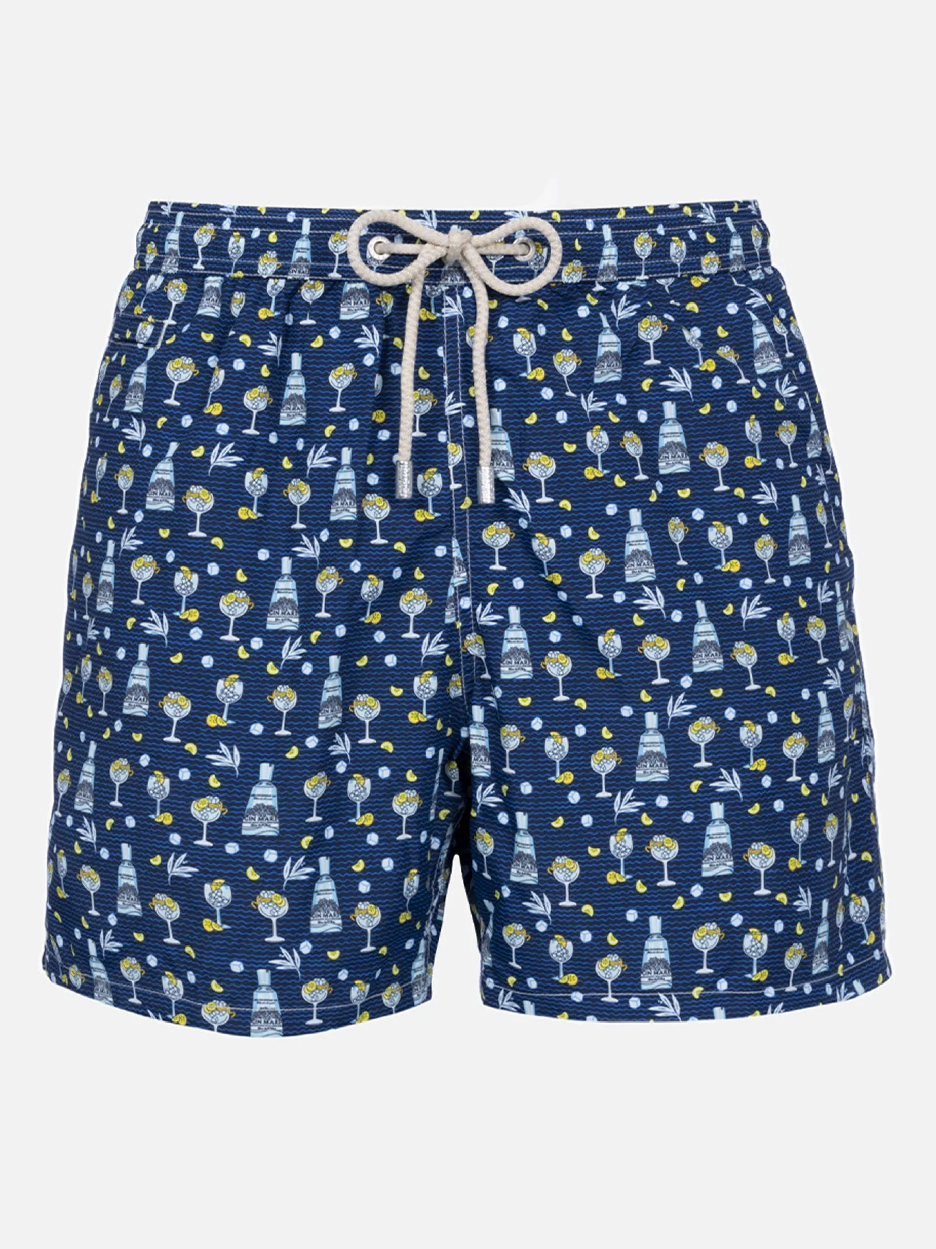 Herren-Badeshorts aus leichtem Stoff Lighting Micro Fantasy mit Gin Mare-Aufdruck | GIN MARE SONDEREDITION