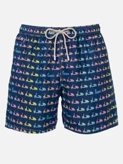 Herren-Badeshorts aus leichtem Stoff Lighting Micro Fantasy mit Vespa-Aufdruck | VESPA-SONDEREDITION
