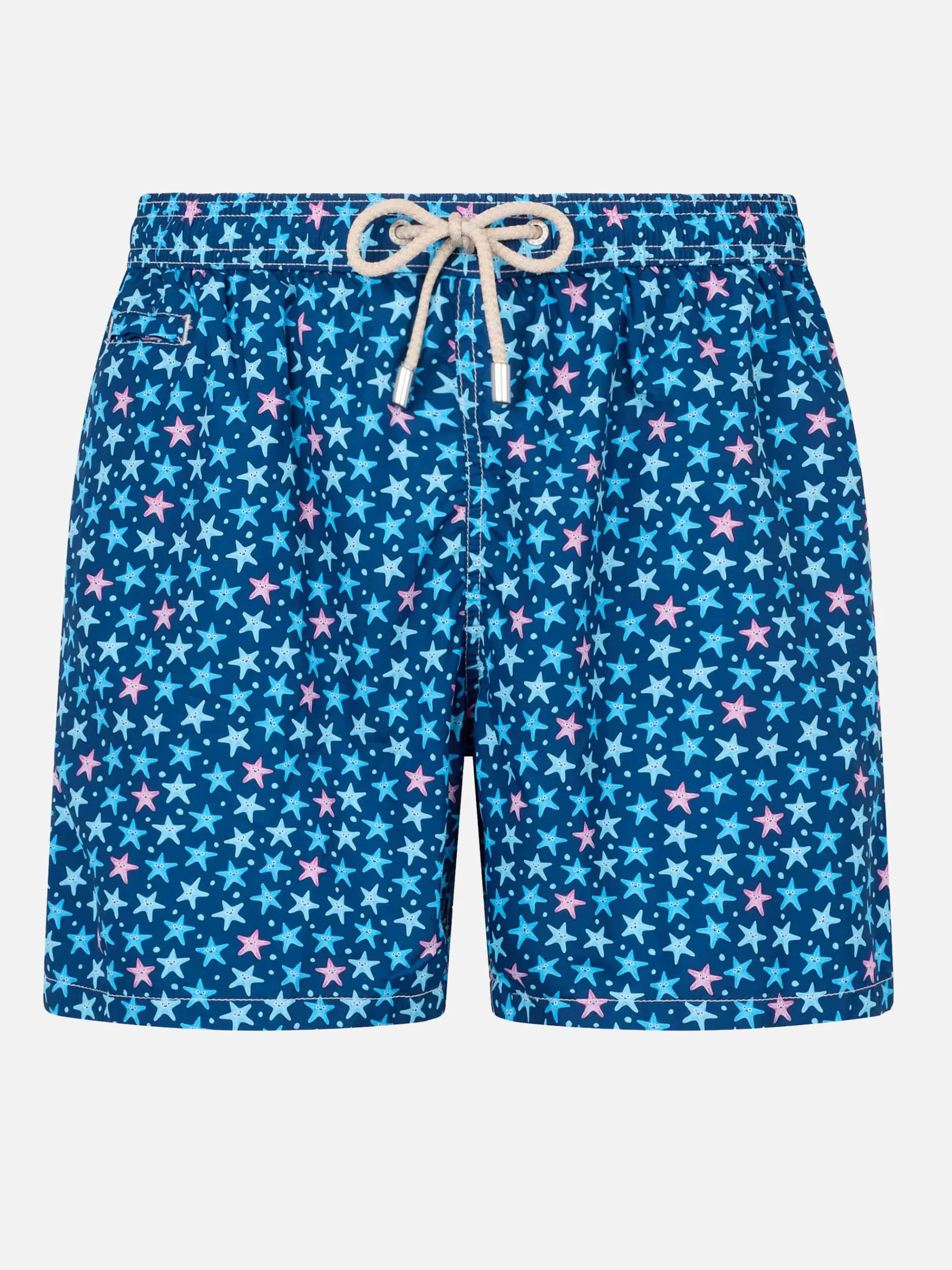 Herren-Badeshorts aus leichtem Stoff Lighting Micro Fantasy mit Seestern-Print