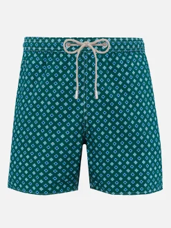 Herren-Badeshorts aus leichtem Stoff Lighting Micro Fantasy mit Krawatten-Print