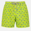 Herren-Badeshorts aus leichtem Stoff Lighting Micro Fantasy mit Gym- und Gin-Aufdruck