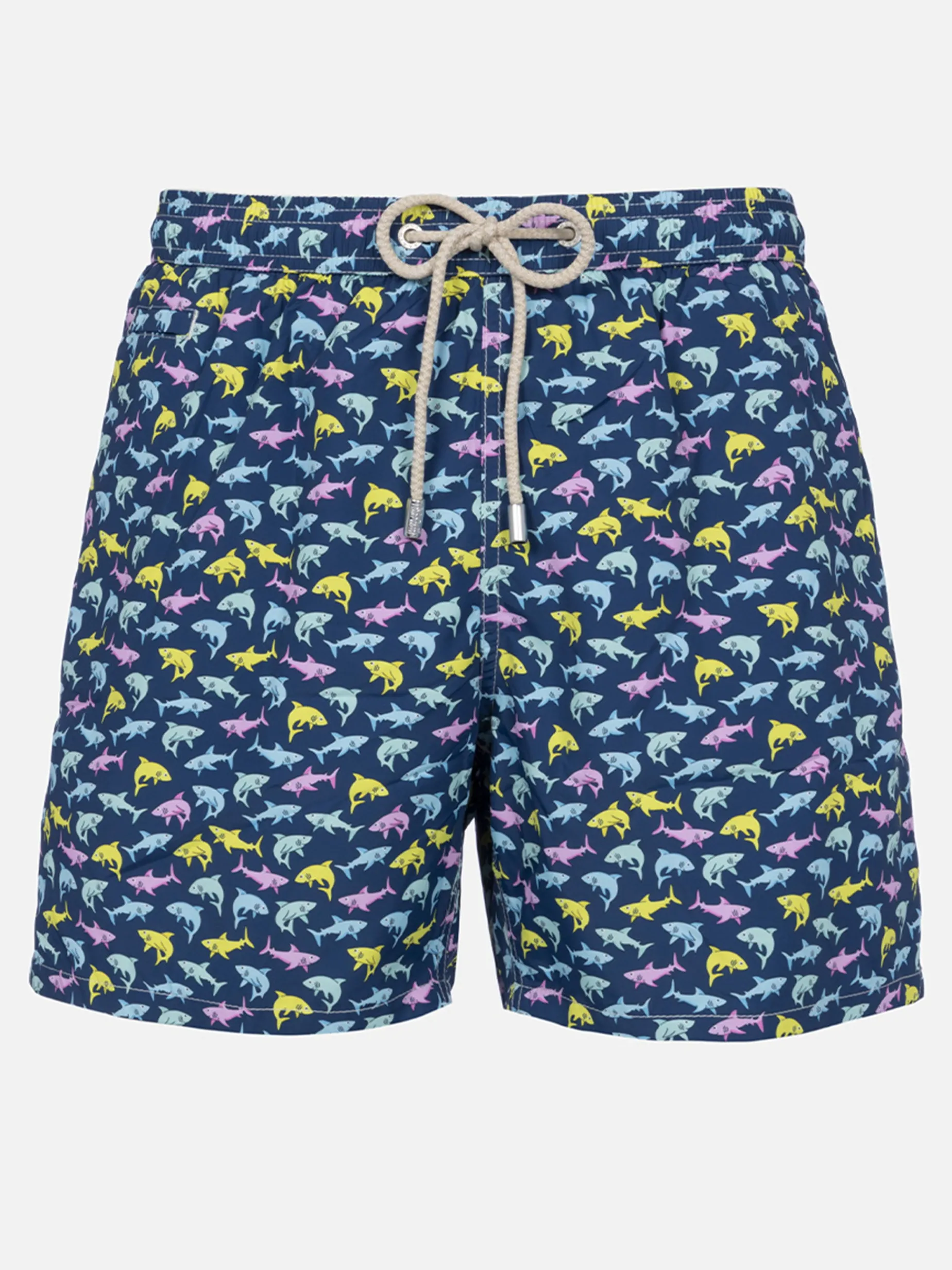 Herren-Badeshorts aus leichtem Stoff Lighting Micro Fantasy mit Hai-Print