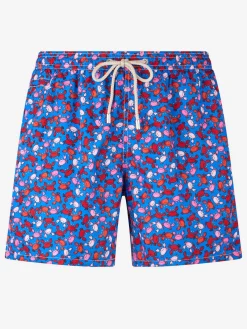 Herren-Badeshorts aus leichtem Stoff Lighting Micro Fantasy mit Krabben-Print