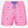 Herren-Badeshorts aus leichtem Stoff Lighting Micro Fantasy mit Palmen-Print