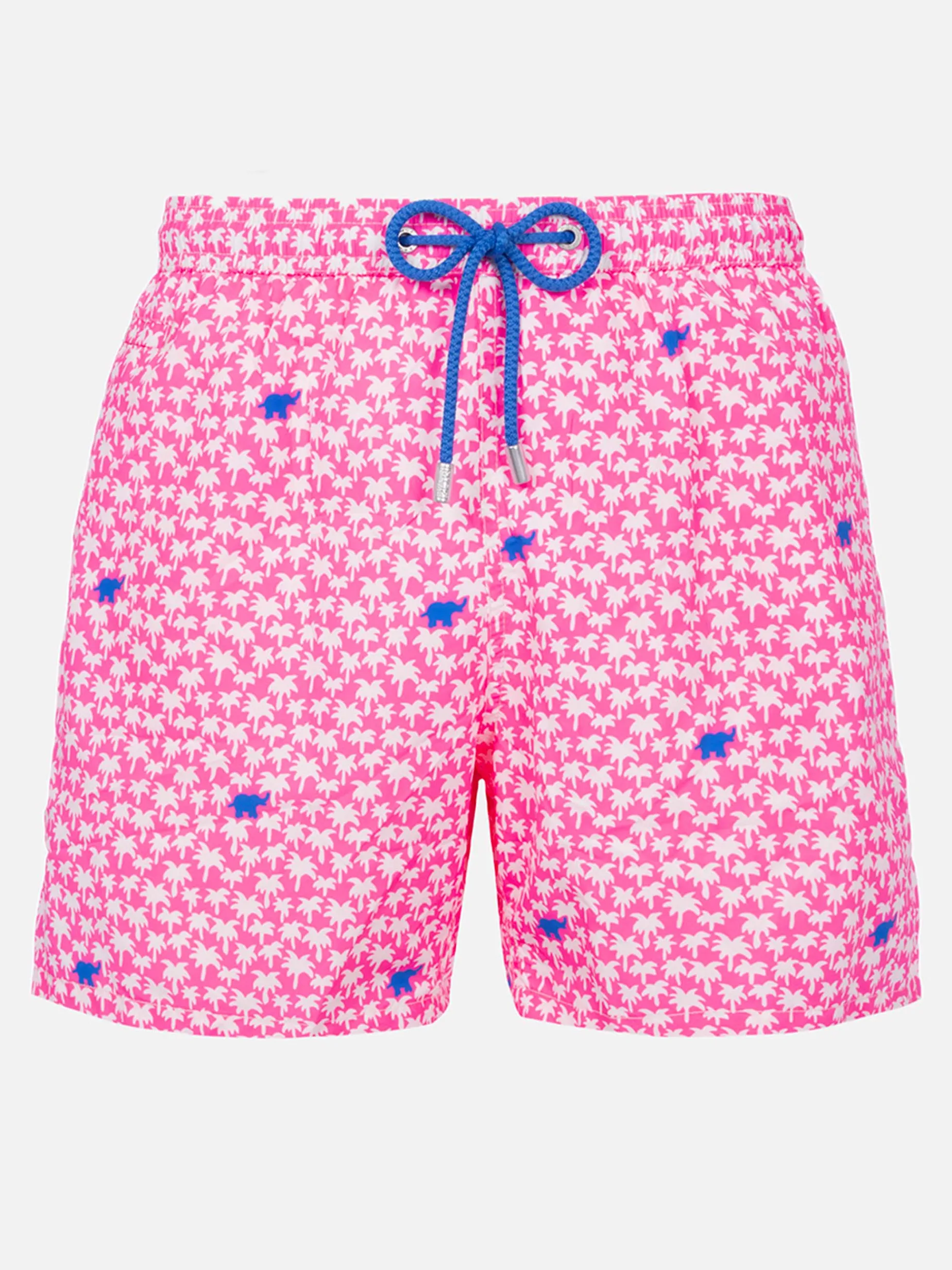 Herren-Badeshorts aus leichtem Stoff Lighting Micro Fantasy mit Palmen-Print