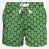 Herren-Badeshorts aus leichtem Stoff mit indischem Aufdruck