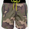 Herren-Badeshorts aus leichtem Stoff mit Reißverschlusstaschen