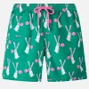 Herren-Badeshorts aus leichtem Stoff Lighting mit Big-Babol-Kaninchen-Aufdruck | GROSSE BABOL-SONDERAUSGABE