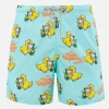 Herren-Badeshorts aus leichtem Stoff Lighting mit Cryptopuppets-Aufdruck | CRYPTOPUPPET-SONDERAUSGABE