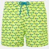 Herren-Badeshorts aus leichtem Stoff mit Surfcar-Aufdruck