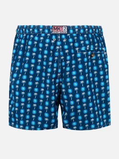 Herren-Badeshorts aus leichtem Stoff mit Napoli-Logo-Print | SSC NAPOLI SONDEREDITION