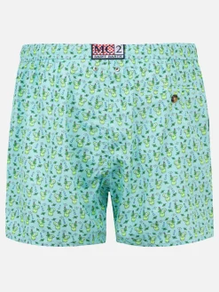 Herren-Badeshorts aus leichtem Stoff mit Mojito-Print