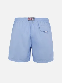Herren-Badeshorts aus leichtem Stoff in Himmelblau Lighting Pantone | PANTONE-SONDERAUSGABE
