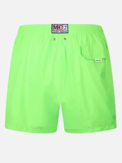 Herren-Badeshorts aus leichtem Stoff in Neongrün Lighting Pantone | PANTONE-SONDERAUSGABE