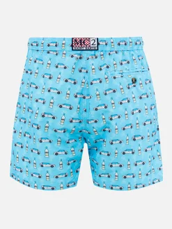 Herren-Badeshorts aus leichtem Stoff Lighting Micro Fantasy mit Lancia Delta-Aufdruck | LANCIA SONDEREDITION