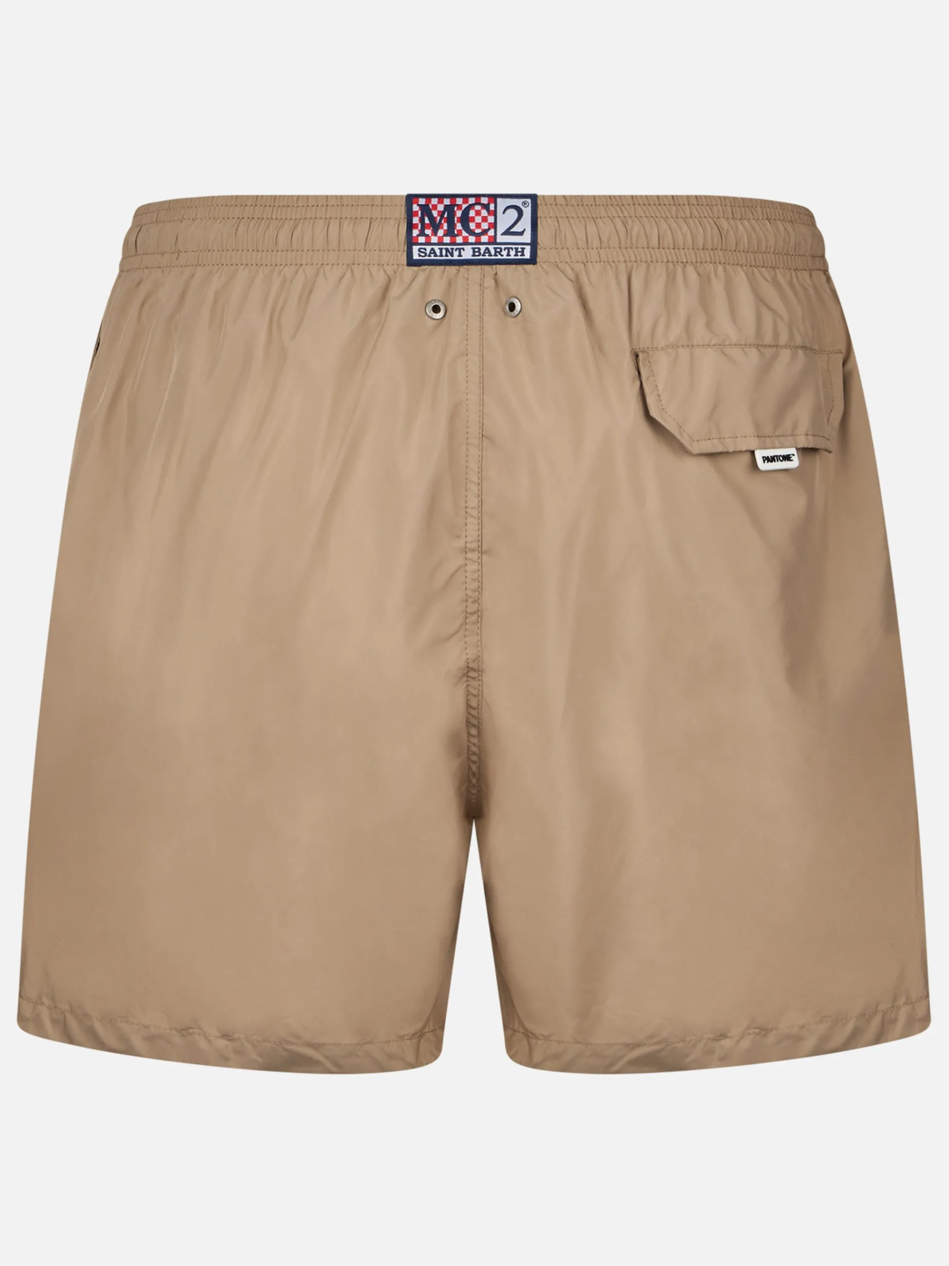 Herren-Badeshorts aus leichtem Stoff in Beige Lighting Pantone | PANTONE-SONDERAUSGABE