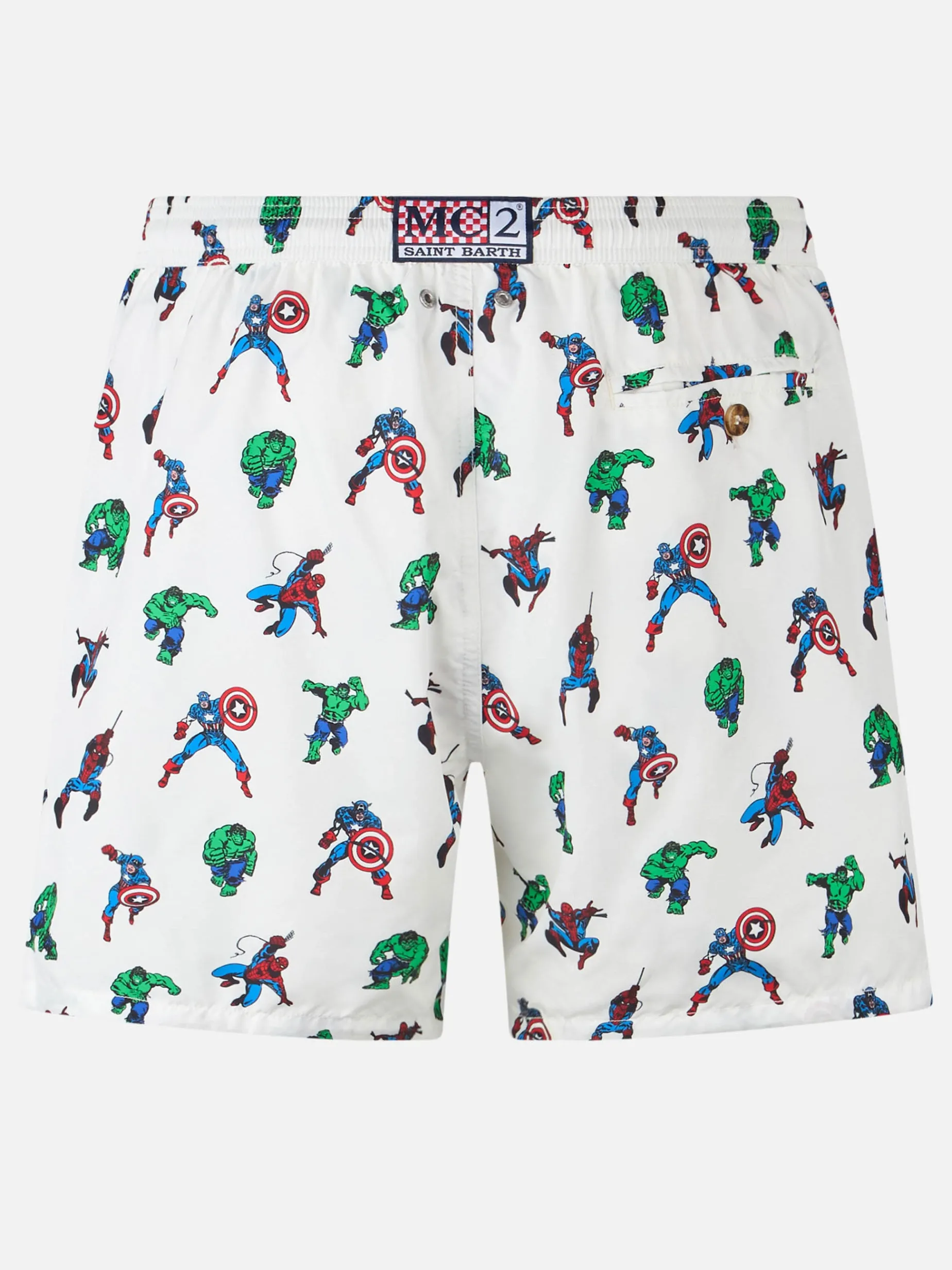 Herren-Badeshorts aus leichtem Stoff Lighting Micro Fantasy mit Marvel Super Heroes-Aufdruck | MARVEL-SONDERAUSGABE