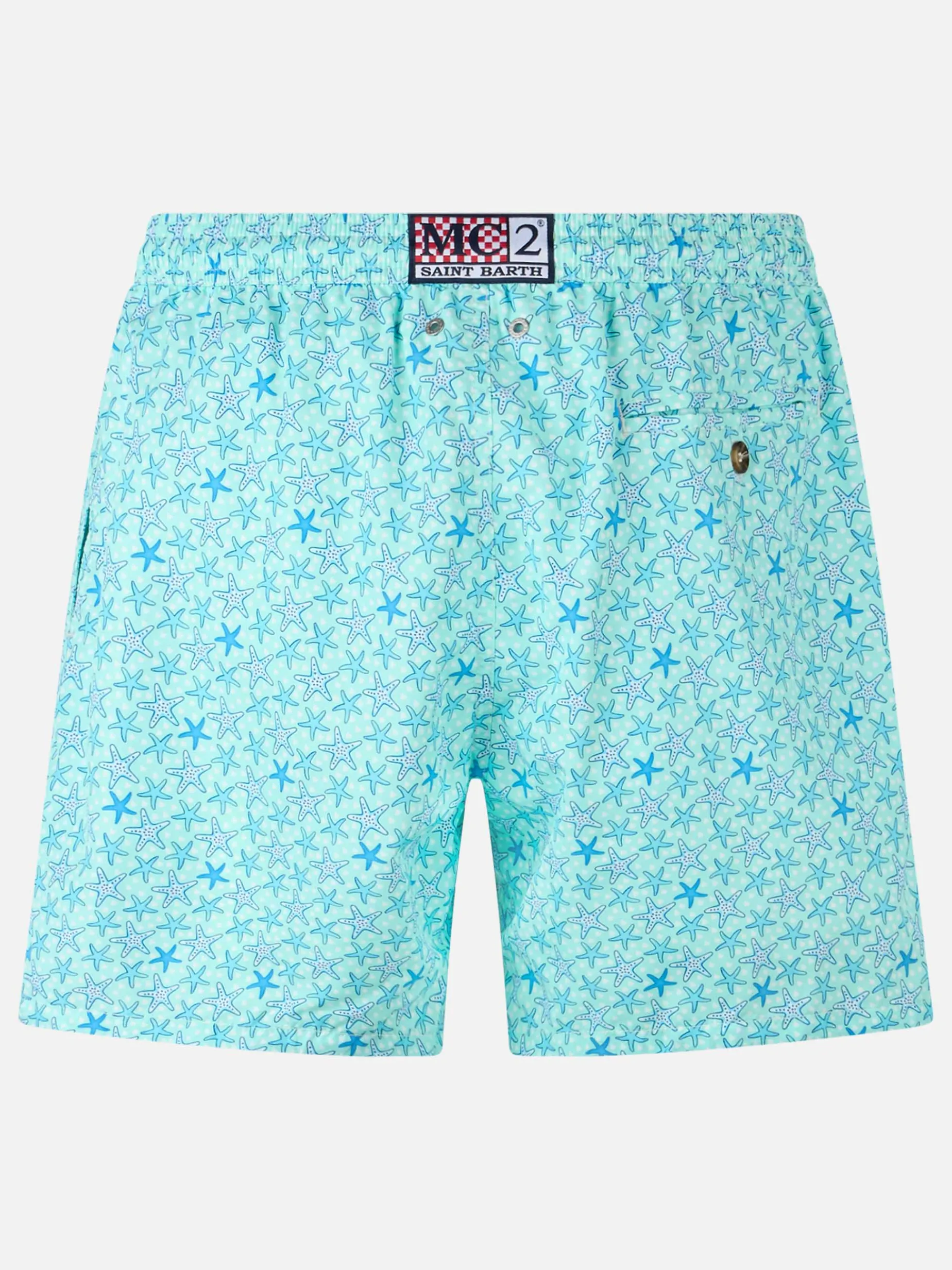 Herren-Badeshorts aus leichtem Stoff Lighting Micro Fantasy mit Seestern-Aufdruck