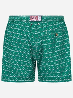 Herren-Badeshorts aus leichtem Stoff Lighting Micro Fantasy mit Golf-Print