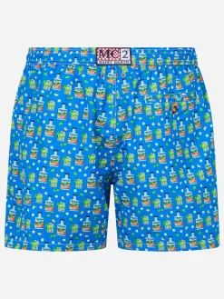 Herren-Badeshorts aus leichtem Stoff Lighting Micro Fantasy mit Paloma Portofino Gin-Aufdruck | PORTOFINO DRY GIN SONDEREDITION