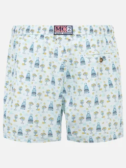Herren-Badeshorts aus leichtem Stoff mit Gin-Print | GIN MARE SONDEREDITION