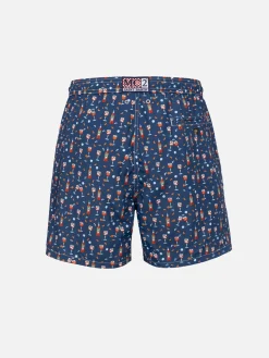 Herren-Badeshorts aus leichtem Stoff Lighting Micro Fantasy mit Aperol Spritz-Aufdruck | APEROL SONDEREDITION