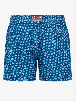 Herren-Badeshorts aus leichtem Stoff Lighting Micro Fantasy mit Seestern-Print