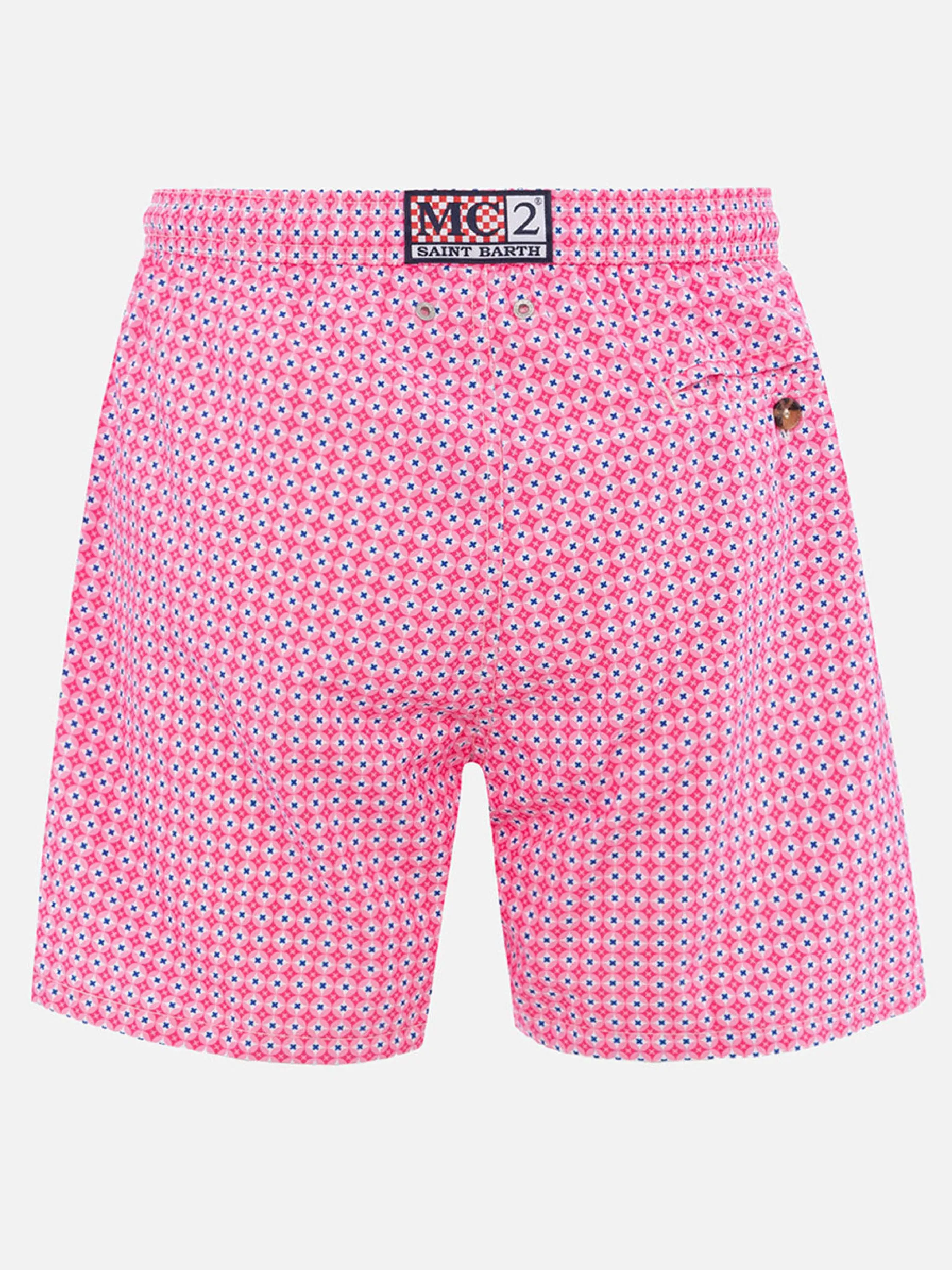 Herren-Badeshorts aus leichtem Stoff Lighting Micro Fantasy mit Krawatten-Print
