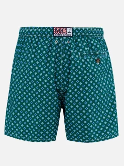 Herren-Badeshorts aus leichtem Stoff Lighting Micro Fantasy mit Krawatten-Print