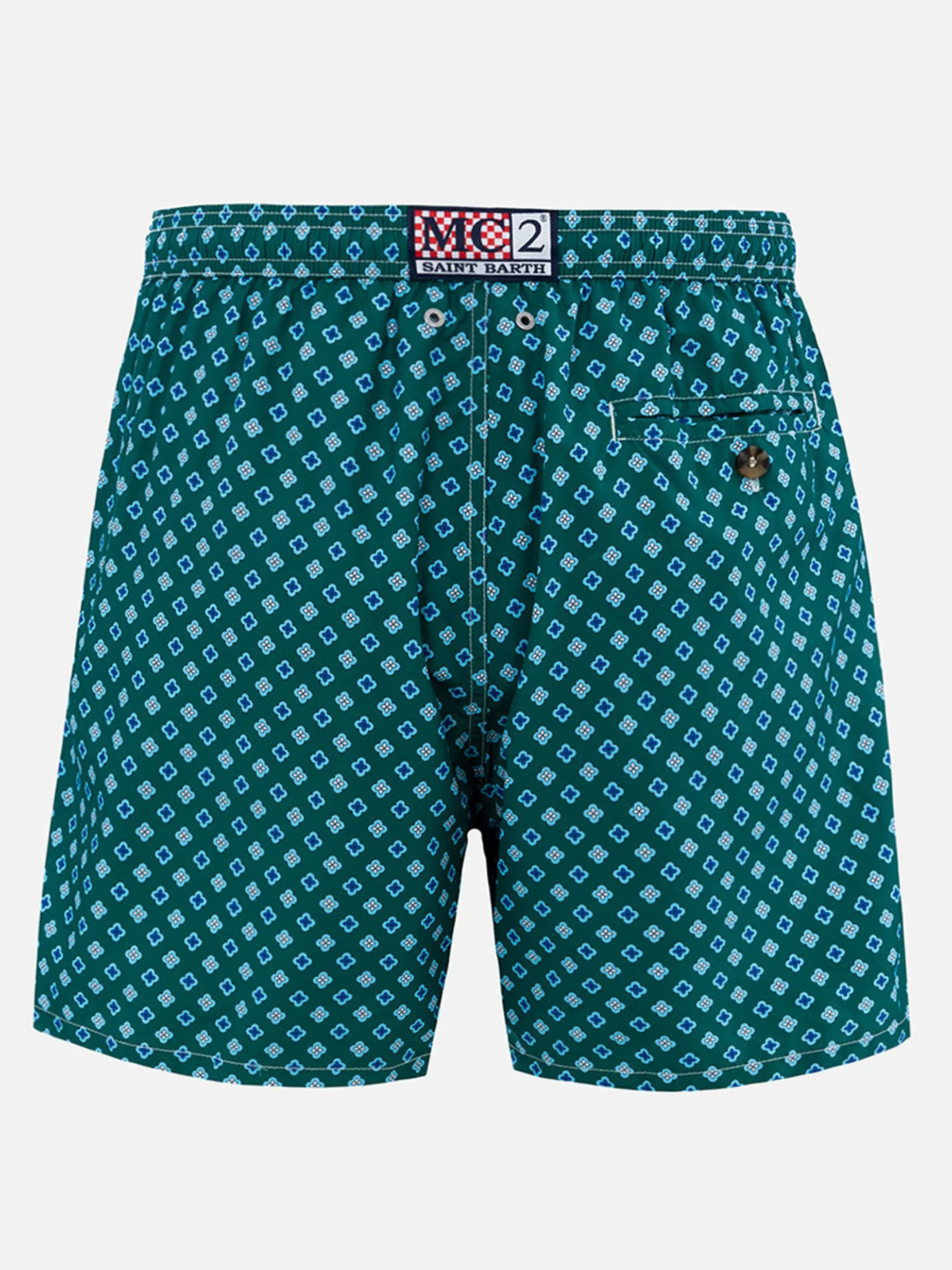 Herren-Badeshorts aus leichtem Stoff Lighting Micro Fantasy mit Krawatten-Print
