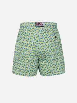 Herren-Badeshorts aus leichtem Stoff Lighting Micro Fantasy mit Gin- und Zitronen-Print