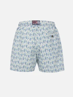 Herren-Badeshorts aus leichtem Stoff Lighting Micro Fantasy mit Gin-Tonic-Aufdruck