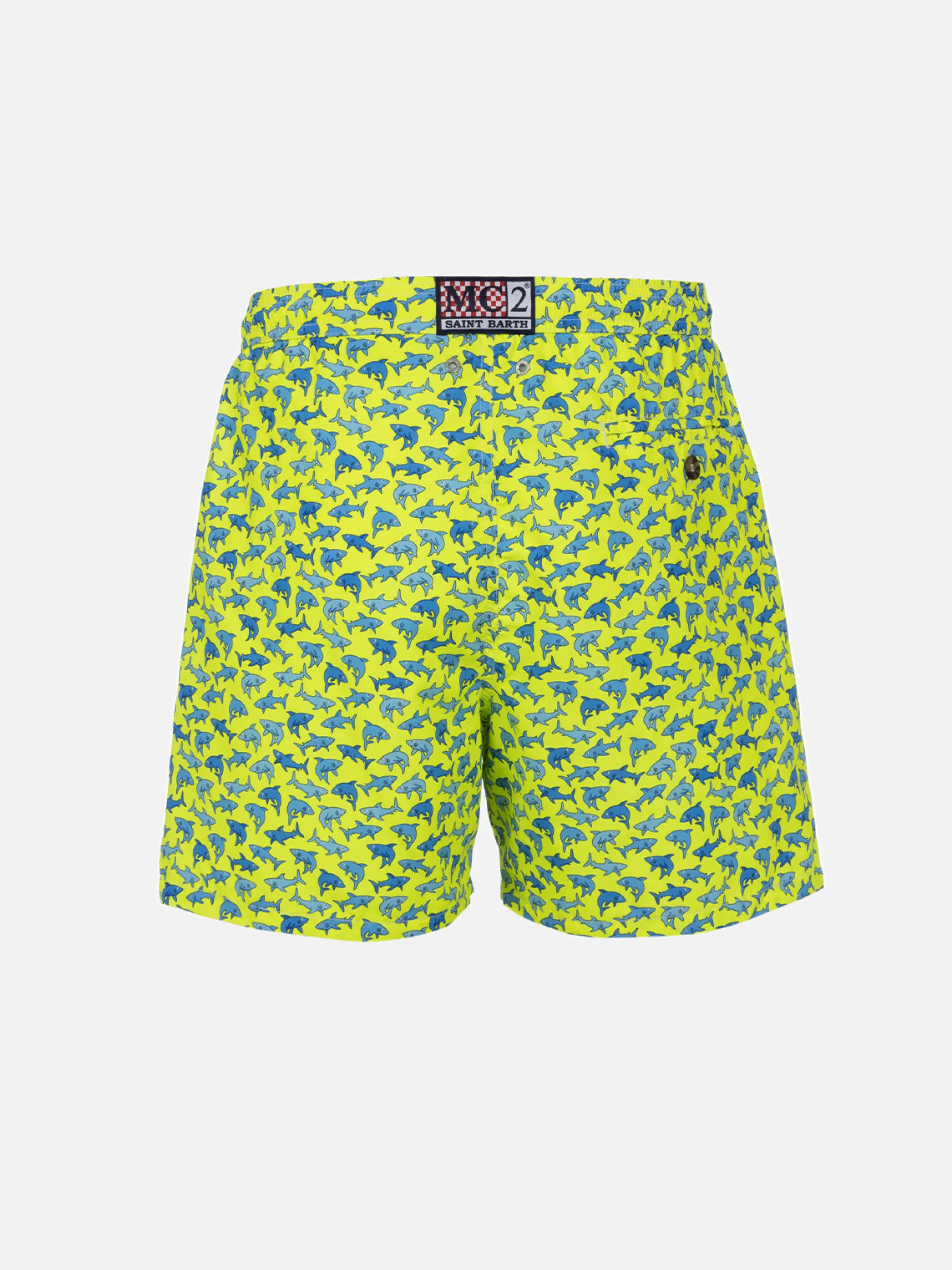 Herren-Badeshorts aus leichtem Stoff Lighting Micro Fantasy mit Hai-Aufdruck