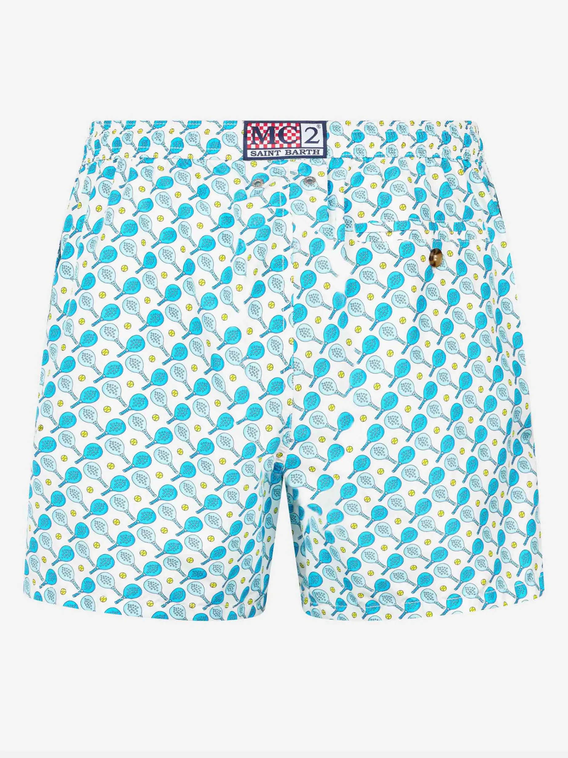 Herren-Badeshorts aus leichtem Stoff Lighting Micro Fantasy mit Padel-Aufdruck