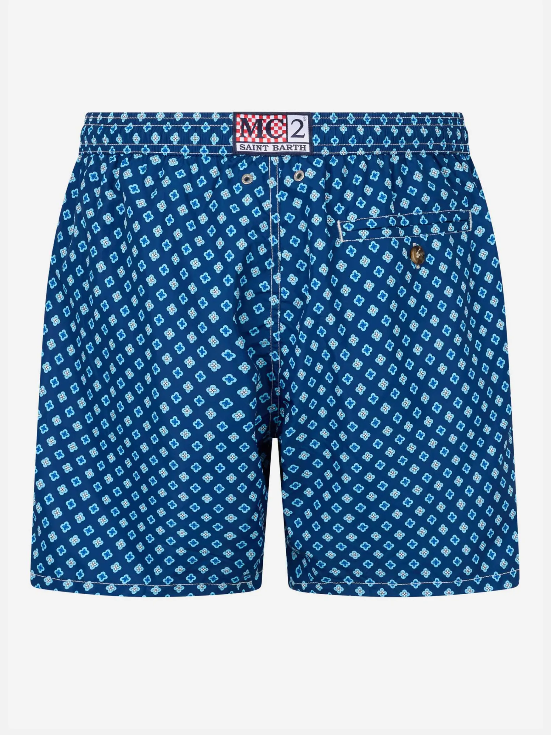 Herren-Badeshorts aus leichtem Stoff Lighting Micro Fantasy mit Krawatten-Print