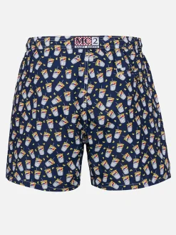 Herren-Badeshorts aus leichtem Stoff Lighting Micro Fantasy mit Scrooge-Aufdruck | ESTATHE' FERRERO SPECIAL EDITION