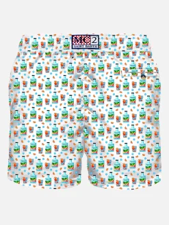 Herren-Badeshorts aus leichtem Stoff mit Portofino Dry Gin-Aufdruck | Portofino Dry Gin Special Edition