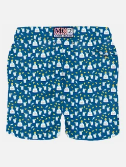 Herren-Badeshorts aus leichtem Stoff mit Tequila-Aufdruck