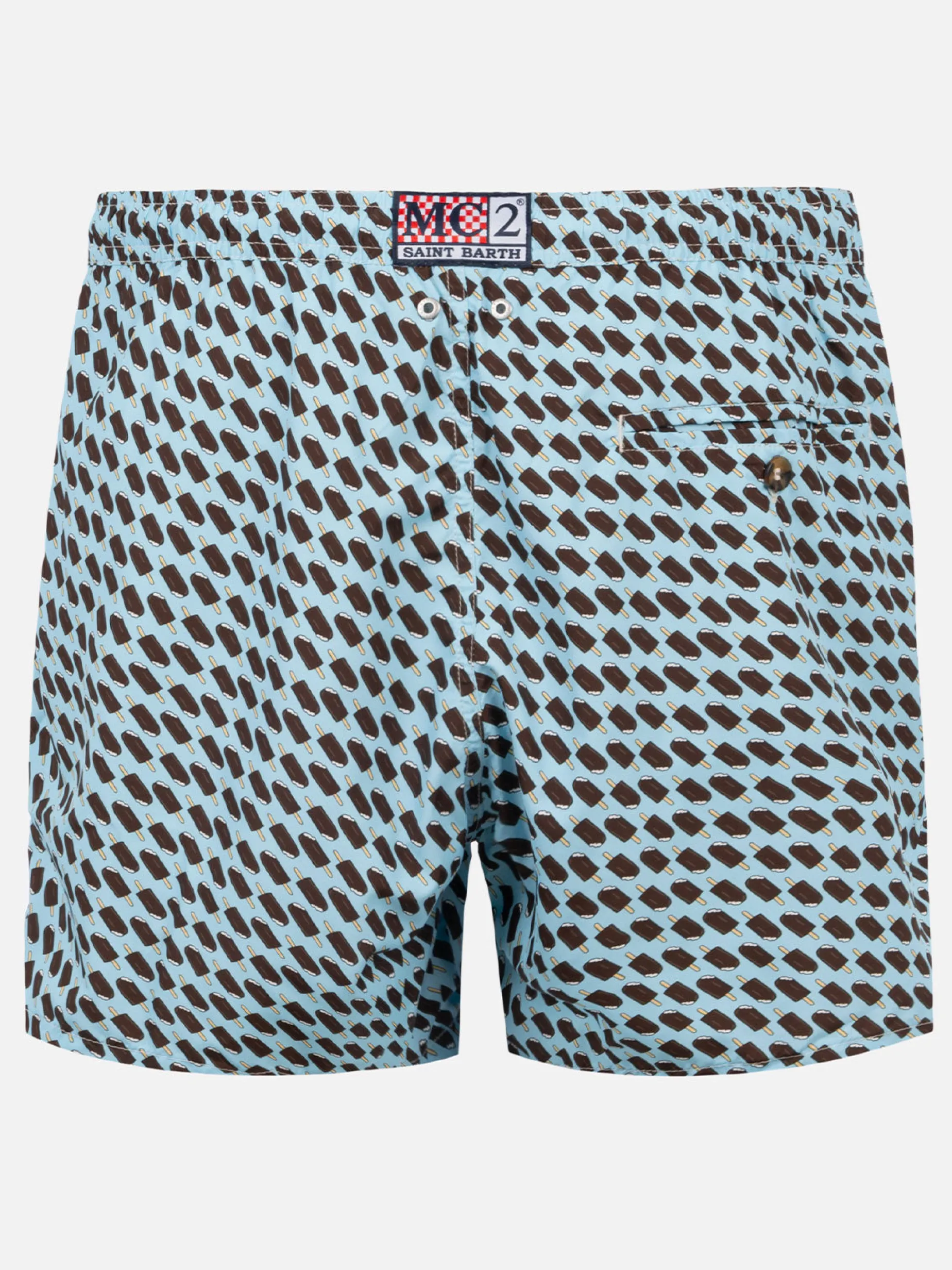 Herren-Badeshorts aus leichtem Stoff mit Cremino-Print | Algida® Sonderedition